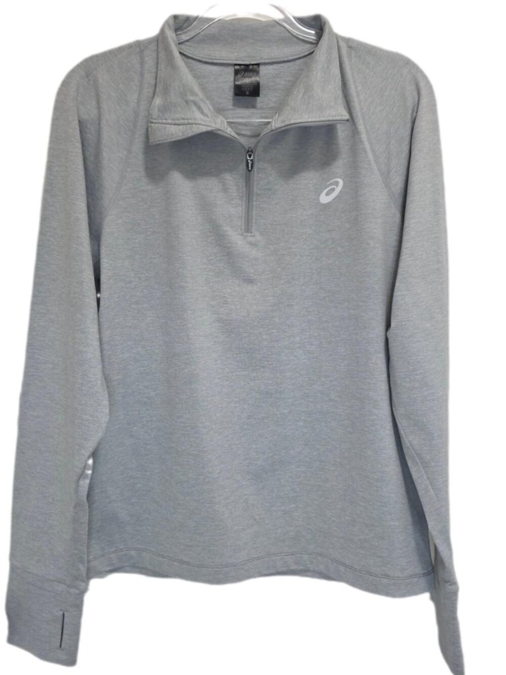 1419 Asics Activewear 1/4 Zip Collared Long Sleeve Pullover Sz.M Mens